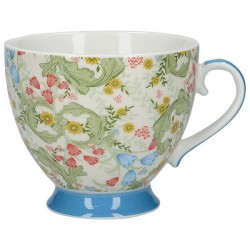 Kitchen Craft China Dawn Floral Footed Mug, 400ml 