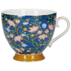 Kitchen Craft China Dusk Floral Footed Mug, 400ml 