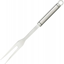 Kitchen Craft Oval Handled Professional Stainless Steel Meat Fork, 31cm