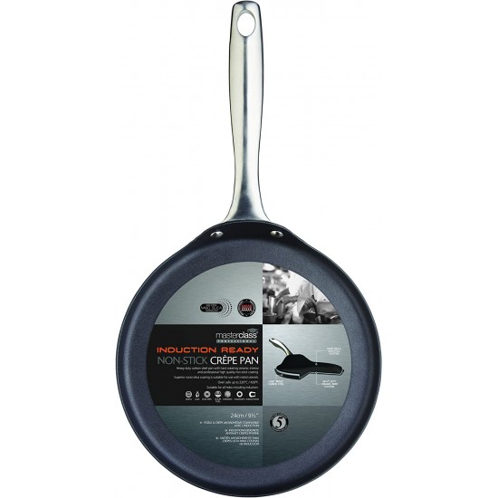 Master Class Carbon Steel Non-Stick Induction-Safe Crêpe Pan, Black, 24 cm (9.5"), MCCP24 Shop quality Master Class Carbon Steel Non-Stick Induction-Safe Crêpe Pan, Black, 24 cm (9.5") in Kenya from vituzote.com Shop in-store or online and get countrywide delivery!