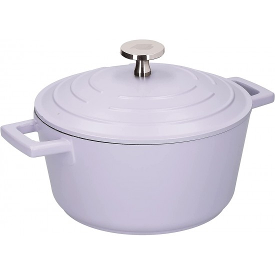 MASTER CLASS COOKWARE 8 Casserole Pan Lavender with White