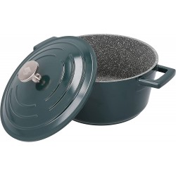 Master Class Cast Aluminium Casserole Dish, 4 Litre, Hunter Green