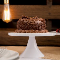 Neville Genware White Melamine Cake Stand  33 x 10cm (Dia x H)