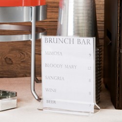 Neville Genware Acrylic Menu Holder A5 Size