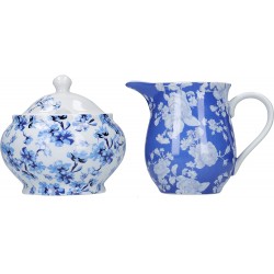 Mikasa Hampton Porcelain Sugar Bowl and Creamer Set in Gift Set