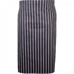 Neville Genware Navy Butchers Stripe Waist Apron 71cm X 76cm