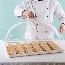 Neville Genware Polycarbonate Rectangular Tray Cover, 14 x 18"