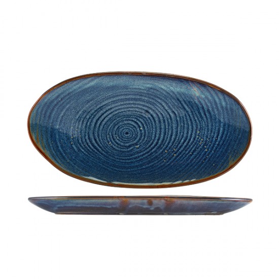 Shop quality Neville Genware Terra Porcelain Aqua Blue Organic Platter, 31cm in Kenya from vituzote.com Shop in-store or online and get countrywide delivery!