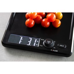 Taylor Pro Antimicrobial Large Display Digital Dual Kitchen Scales, 5kg