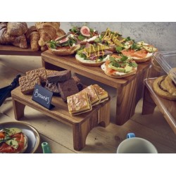 Neville Genware Acacia Wood Buffet Riser, 12cm Height