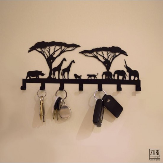 Shop quality Zuri Savanna Design Wall Hanging Key Holder Rack, Made in Kenya in Kenya from vituzote.com Shop in-store or online and get countrywide delivery!