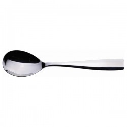 Neville Genware Parish Square Highly Polished 18/0 Stainless Steel Table Spoon - Sold per piece