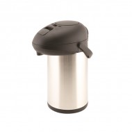 Neville Genware Stainless Steel Unbreakable Vacuum Pump Pot, 3.5 Litres 