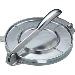 World of  Flavours Mexican Style Tortilla Press, Silver