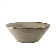 Neville Genware Terra Porcelain Grey Conical Bowl, 16cm