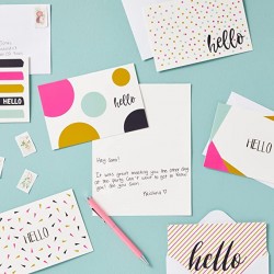 Modern Hello Designs Blank Card Envelope Greeting Card