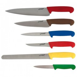 Neville Genware 6 Piece Colour Coded Knife Set + Knife Wallet