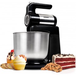 Duronic Stand Mixer SM3 | 2-in-1 Design: Standing Mixer or Handheld Mixer | Electric | 300 WATTS