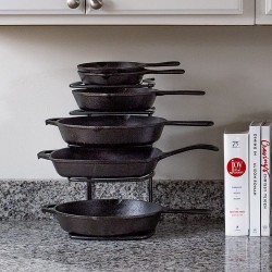 Lodge Cookware Cast Iron Organizer, Black
