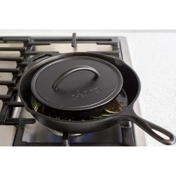 Lodge Seasoned Cast Iron Grill Press, Black -  8 Inch 