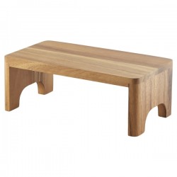 Neville Genware Acacia Wood Buffet Riser, 12cm Height