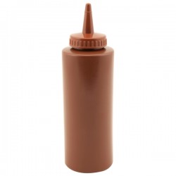 Neville Genware Squeeze Bottle Brown 12oz/35cl / 350ml