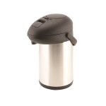 Neville Genware Stainless Steel Unbreakable Vacuum Pump Pot , 3 Litres