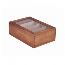 Neville Genware Acacia Wood Tea Box