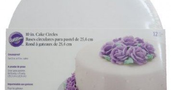 PME Round Circle Cake Decorating Sugarcraft Baking Box & Support Card Board 