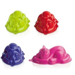 CKS Cat Shaped Jelly Mould - Single Mould (Colours may vary)