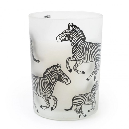 Shop quality Candlelight Single Wick Round Candle Zebra Print Midnight Pomegranate 10.5cm in Kenya from vituzote.com Shop in-store or online and get countrywide delivery!