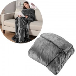 Carmen Heated Wearable Blanket with Long Sleeve – Grey