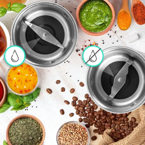 Duronic Electric Coffee Grinder Spice Mill with 2 in1 Wet & Dry Stainless Steel Cups 200W Grinder for Spices 200W Grinding Mini Hopper for Coffee Beans, Herbs, Nuts - 1Year Warranty, CG421 Shop quality Duronic Electric Coffee Grinder Spice Mill with 2 in1 Wet & Dry Stainless Steel Cups 200W Grinder for Spices 200W Grinding Mini Hopper for Coffee Beans, Herbs, Nuts - 1Year Warranty in Kenya from vituzote.com Shop in-store or online and g