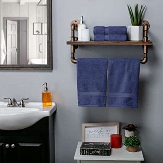 Shop quality Solid Egyptian Cotton Hand Towel Set, 4-Pieces, Navy Blue, 20" x 30" in Kenya from vituzote.com Shop in-store or online and get countrywide delivery!