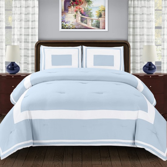Shop quality Superior Comforter Set with Pillow Shams, Luxury Bedding with Soft Microfiber Shell - Full/Queen, Light Blue in Kenya from vituzote.com Shop in-store or online and get countrywide delivery!