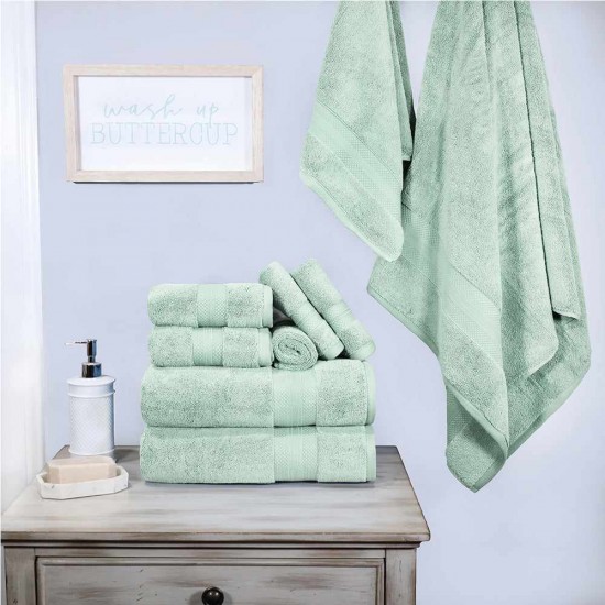 Shop quality Turkish Cotton 800GSM Heavyweight Assorted 9-Piece Towel Set, Dusty Aqua in Kenya from vituzote.com Shop in-store or online and get countrywide delivery!