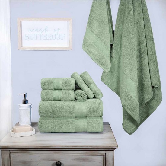 Shop quality Turkish Cotton 800GSM Heavyweight Assorted 9-Piece Towel Set, Olive Green in Kenya from vituzote.com Shop in-store or online and get countrywide delivery!