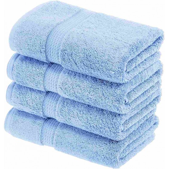 Shop quality Solid Egyptian Cotton Hand Towel Set, 4-Pieces, Light Blue, 20" x 30" in Kenya from vituzote.com Shop in-store or online and get countrywide delivery!