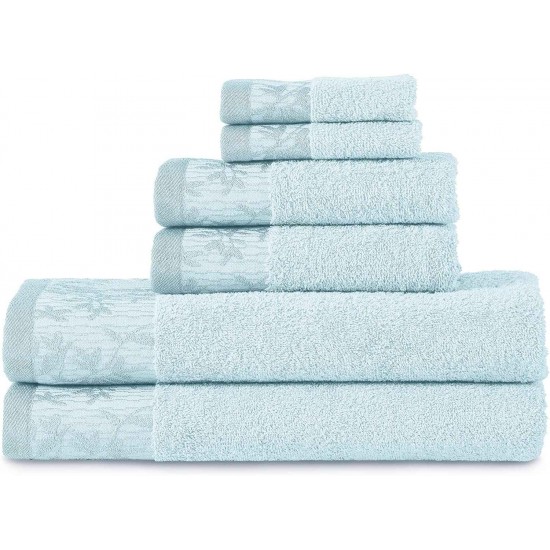 Shop quality Wisteria 100 Cotton, Soft & Absorbent Towel Set, (2 Bath, 2 Hand, and 2 Face Towels), 6-Piece, Waterfall in Kenya from vituzote.com Shop in-store or online and get countrywide delivery!