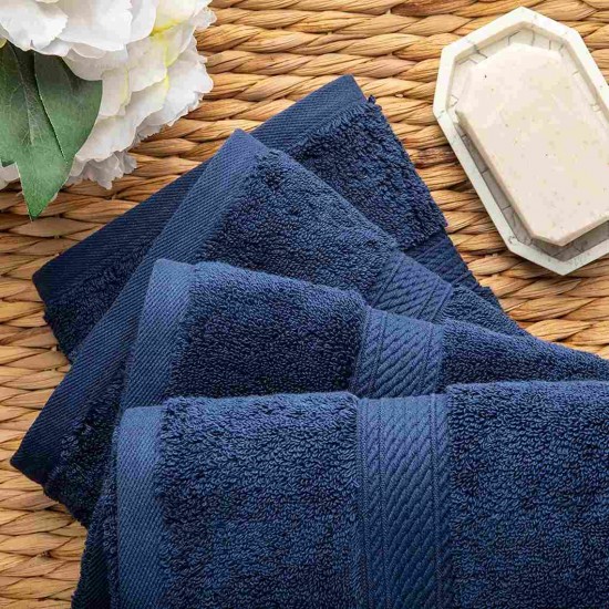 Shop quality Solid Egyptian Cotton Hand Towel Set, 4-Pieces, Navy Blue, 20" x 30" in Kenya from vituzote.com Shop in-store or online and get countrywide delivery!