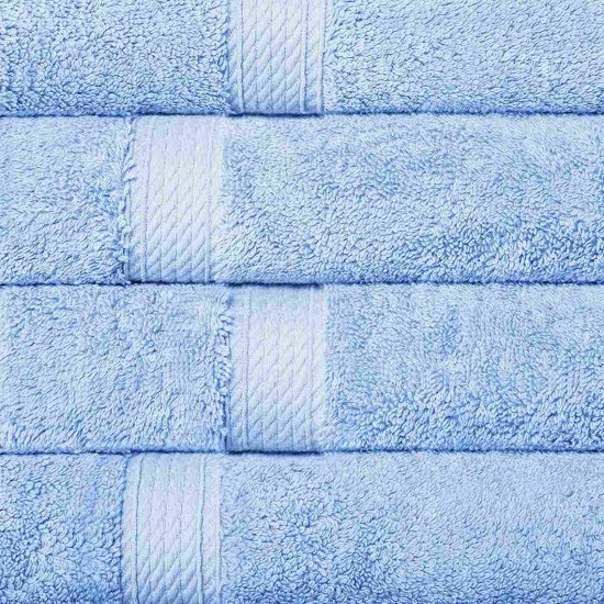 Shop quality Solid Egyptian Cotton Hand Towel Set, 4-Pieces, Light Blue, 20" x 30" in Kenya from vituzote.com Shop in-store or online and get countrywide delivery!