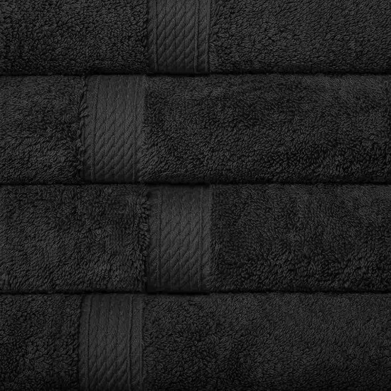 Shop quality Solid Egyptian Cotton Hand Towel Set, 4-Pieces, Black, 20 x 30 Inches in Kenya from vituzote.com Shop in-store or online and get countrywide delivery!