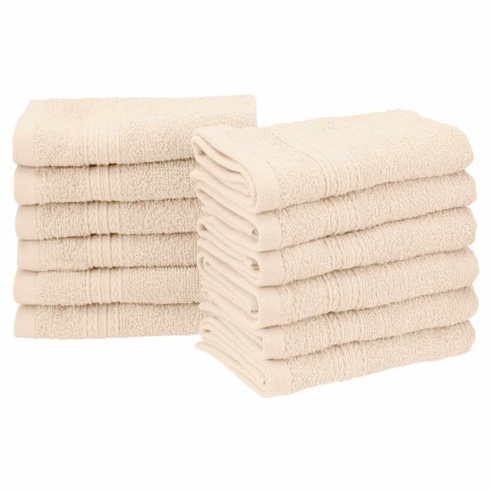 Shop quality Eco-Friendly 100  Ringspun Cotton Face Towel Set - Ivory, 12 Pieces, 33cm x 33cm in Kenya from vituzote.com Shop in-store or online and get countrywide delivery!