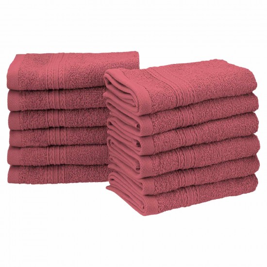 Shop quality Eco-Friendly 100 Percent Ringspun Cotton Face Towel Set - Rosewood, 12 Pieces (33cm x 33cm) in Kenya from vituzote.com Shop in-store or online and get countrywide delivery!