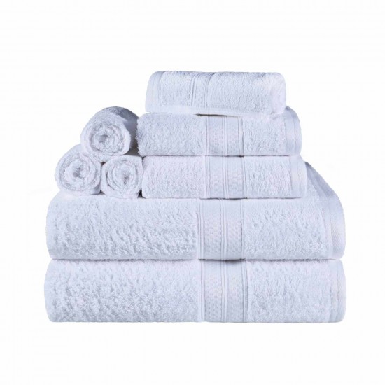 Shop quality Superior 650GSM Ultra-Soft Hypoallergenic Rayon from Bamboo Cotton Blend Assorted Bath Towel Set, Set of 8 - White in Kenya from vituzote.com Shop in-store or online and get countrywide delivery!