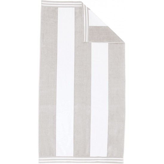 Shop quality Superior Oversized 100 premium combed cotton Beach Towel, Light Grey Cabana Stripes (34" x 64") in Kenya from vituzote.com Shop in-store or online and get countrywide delivery!