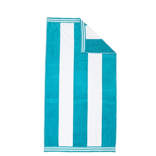 Shop quality Superior 100 Cotton Oversized Beach Towel, Turquoise Cabana Stripes (34" x 64") in Kenya from vituzote.com Shop in-store or online and get countrywide delivery!