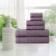 Shop quality Superior 100 Cotton Highly Absorbent 6-Piece Jacquard Chevron Towel Set, Purple Passion in Kenya from vituzote.com Shop in-store or online and get countrywide delivery!