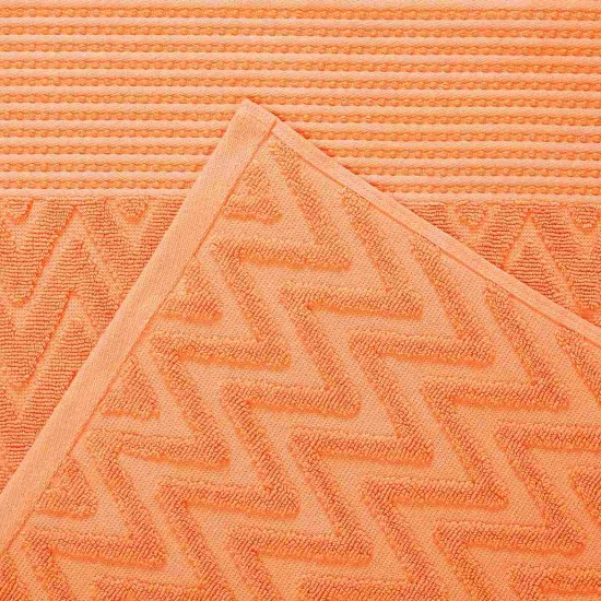 Shop quality Superior 100 Cotton Highly Absorbent 6-Piece Jacquard Chevron Towel Set, Papaya in Kenya from vituzote.com Shop in-store or online and get countrywide delivery!