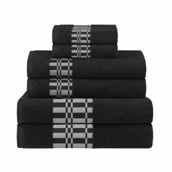 Shop quality Larissa 100 Cotton, Soft, Extremely Absorbent, 6 Piece Towel Set, Black in Kenya from vituzote.com Shop in-store or online and get countrywide delivery!